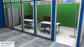 Media Center Video Creation Space - Overall View